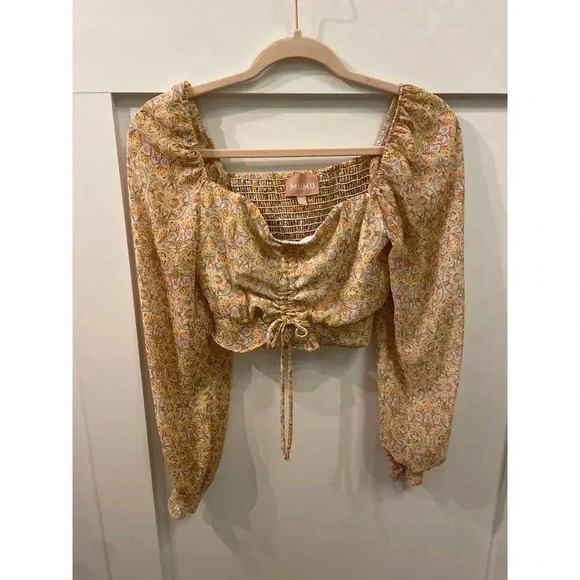 Revolve Show Me Your Mumu Rivington Crop Top in Stevie's Paisley, M - Picture 5 of 10